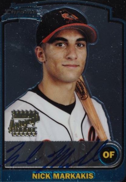 2003 Bowman Chrome Draft Picks Nick Markakis #171 Baseball Card