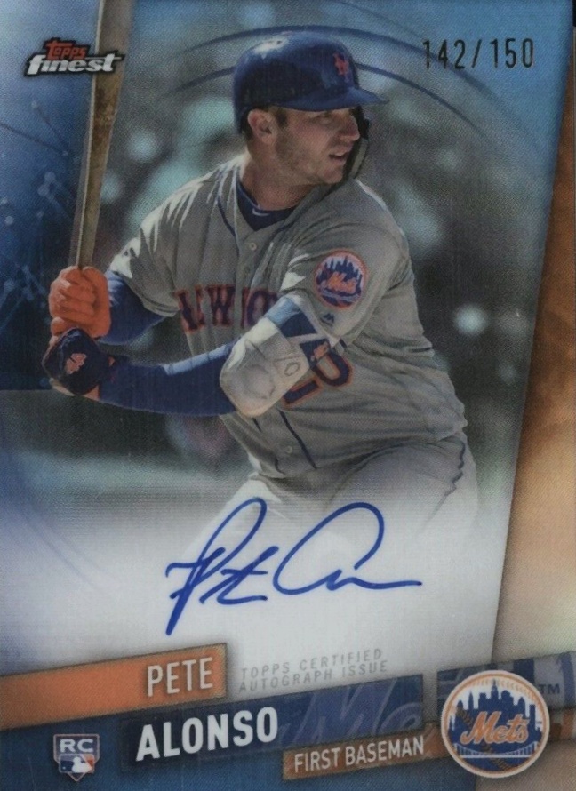 2019 Finest Autographs Pete Alonso #FA-PA Baseball Card