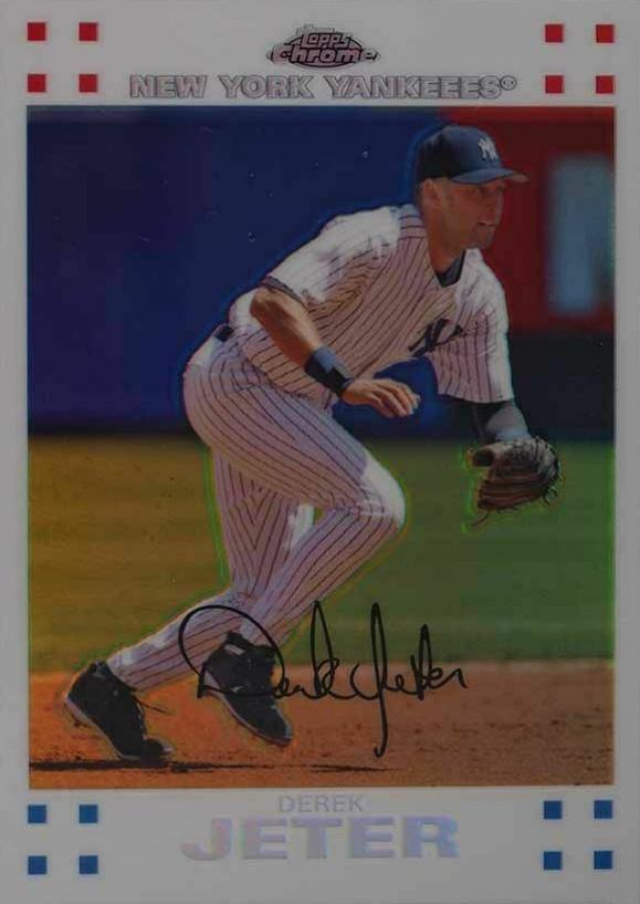 2007 Topps Chrome Derek Jeter #21 Baseball Card