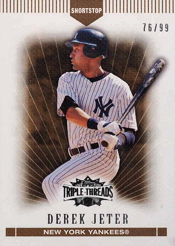 2007 Topps Triple Threads Derek Jeter #112 Baseball Card