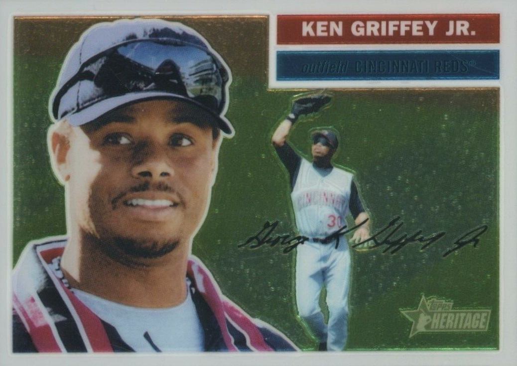 2005 Topps Heritage Chrome Ken Griffey Jr. #25 Baseball Card