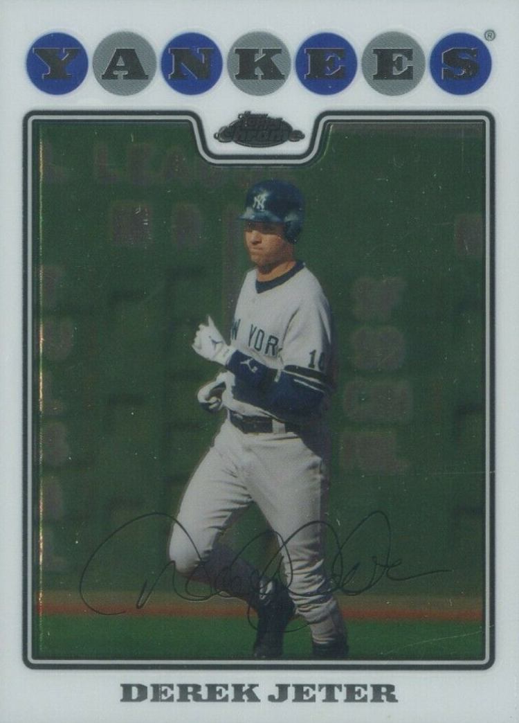 2008 Topps Chrome Derek Jeter #121 Baseball Card