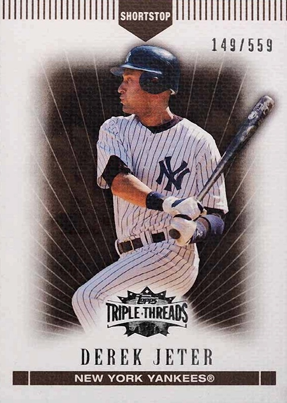 2007 Topps Triple Threads Derek Jeter #112 Baseball Card