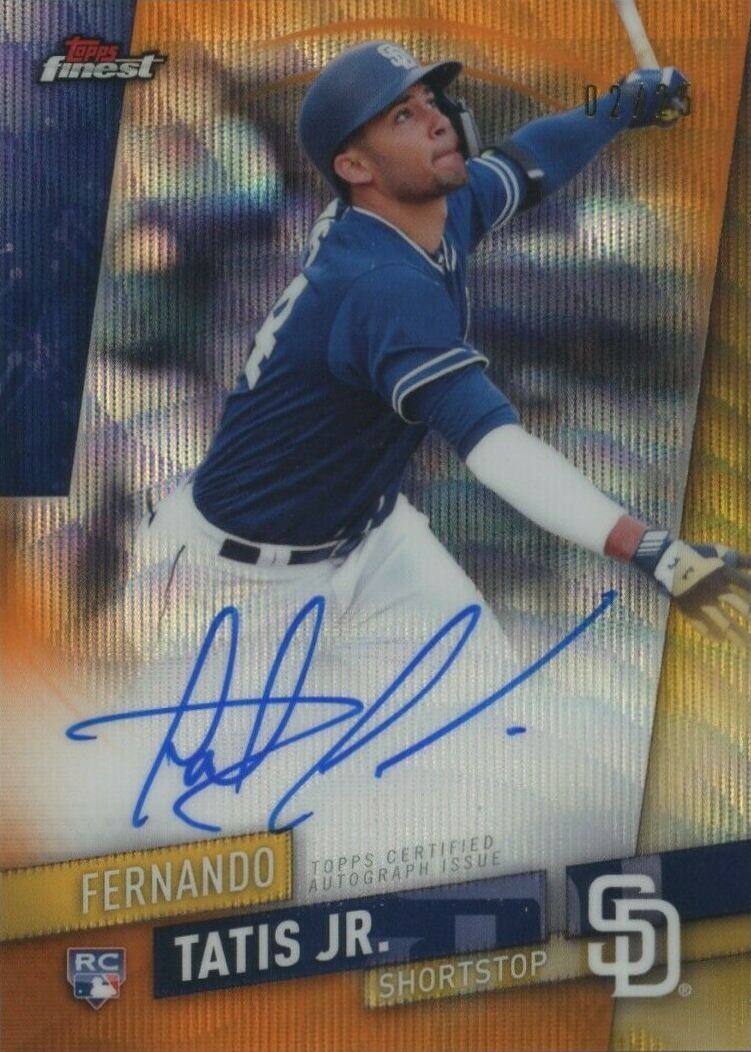 2019 Finest Autographs Fernando Tatis Jr. #FA-FTJ Baseball Card