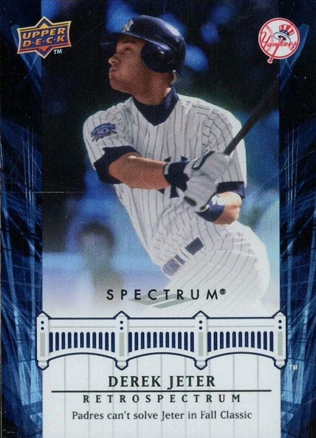 2008 Upper Deck Spectrum Jeter Retrospectrum Derek Jeter #DJ30 Baseball Card