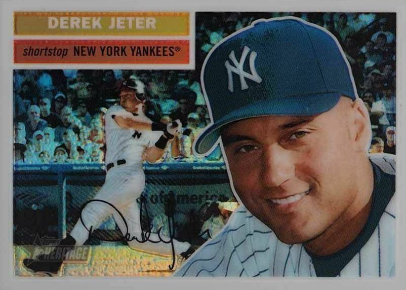 2005 Topps Heritage Chrome Derek Jeter #46 Baseball Card