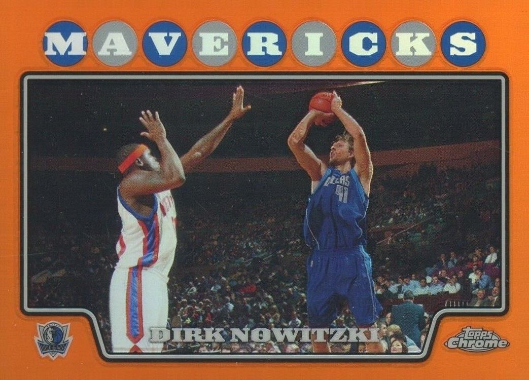 2008 Topps Chrome Dirk Nowitzki #41 Basketball Card