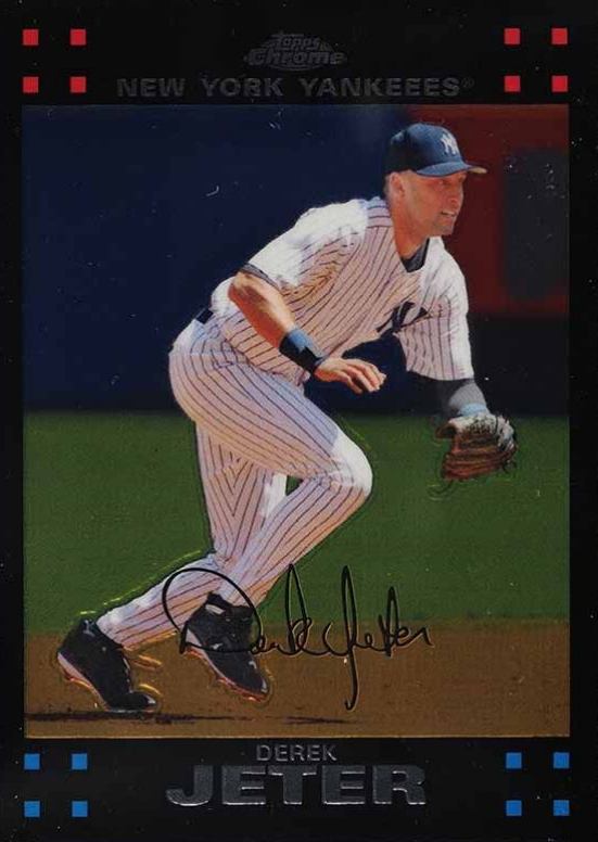 2007 Topps Chrome Derek Jeter #21 Baseball Card