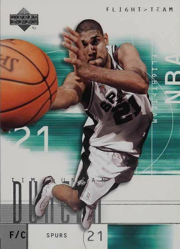 2001 Upper Deck Flight Team Tim Duncan #26 Basketball Card