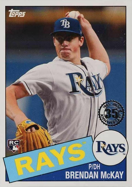 2020 Topps 1985 Topps 35th Anniversary Brendan McKay #85-96 Baseball Card