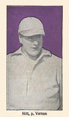 1910 Bishop & Co. P.C.L. Hitt, c., Vernon # Baseball Card