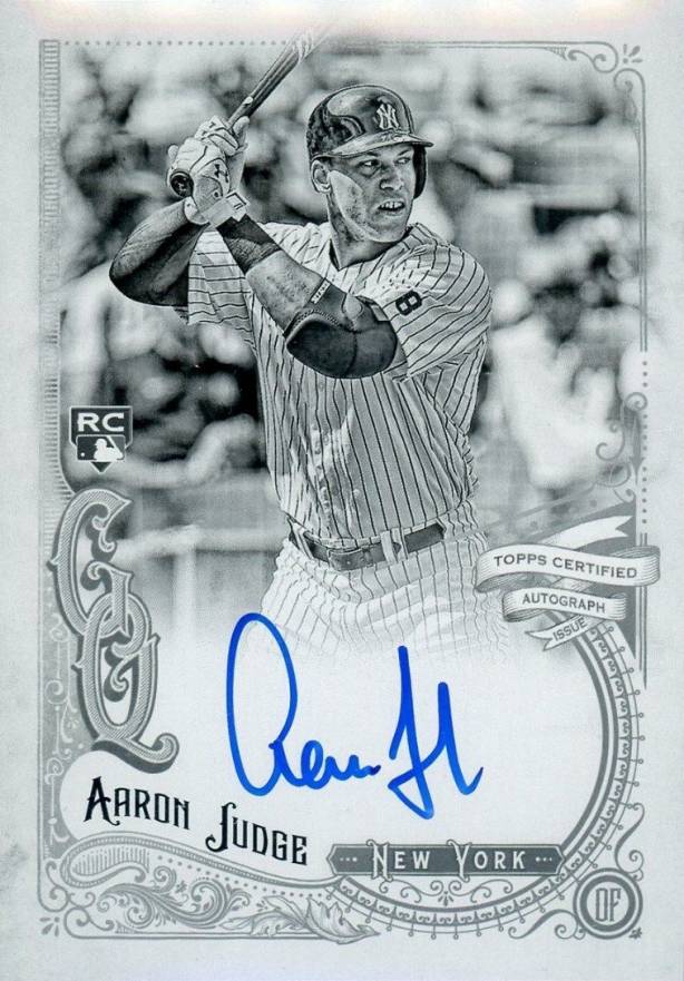 2017 Topps Gypsy Queen Autographs Aaron Judge #AJ Baseball Card