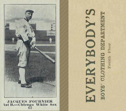 1916 Everybody's Jacques Fournier #62 Baseball Card