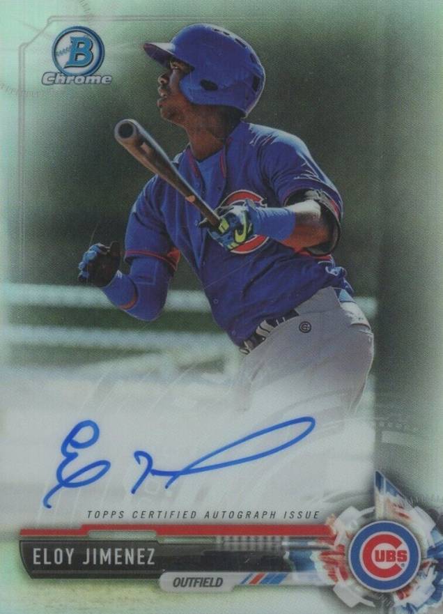 2017 Bowman Prospects Autographs Eloy Jimenez #EJ Baseball Card