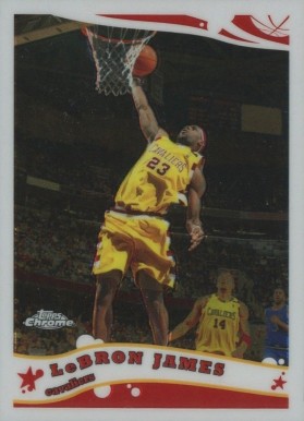 2005 Topps Chrome LeBron James #102 Basketball Card