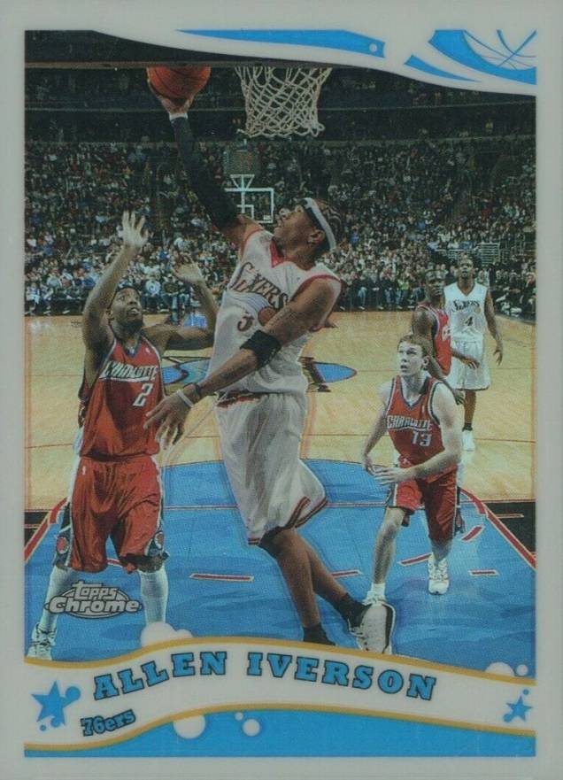 2005 Topps Chrome Allen Iverson #18 Basketball Card