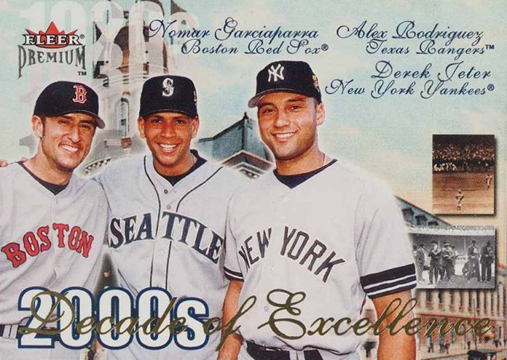 2001 Fleer Premium Decade of Excellence Garciaparra/Rodriguez/Jeter #46 Baseball Card