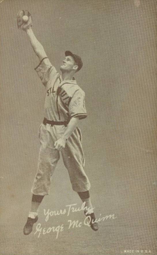 1939 Exhibits Salutation George McQuinn # Baseball Card