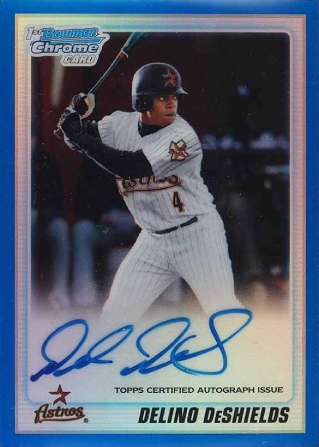 2010 Bowman Chrome Draft Picks & Prospects Delino DeShields #BDPP83 Baseball Card