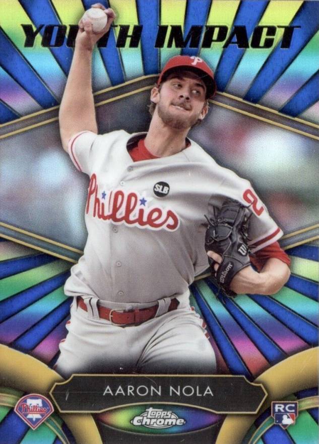 2016 Topps Chrome Youth Impact Aaron Nola #YI-12 Baseball Card