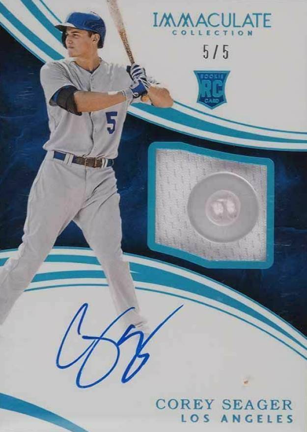 2016 Panini Immaculate Corey Seager #105 Baseball Card