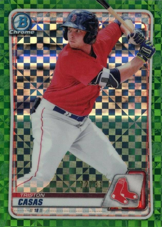 2020 Bowman Chrome X Prospects Triston Casas #208 Baseball Card