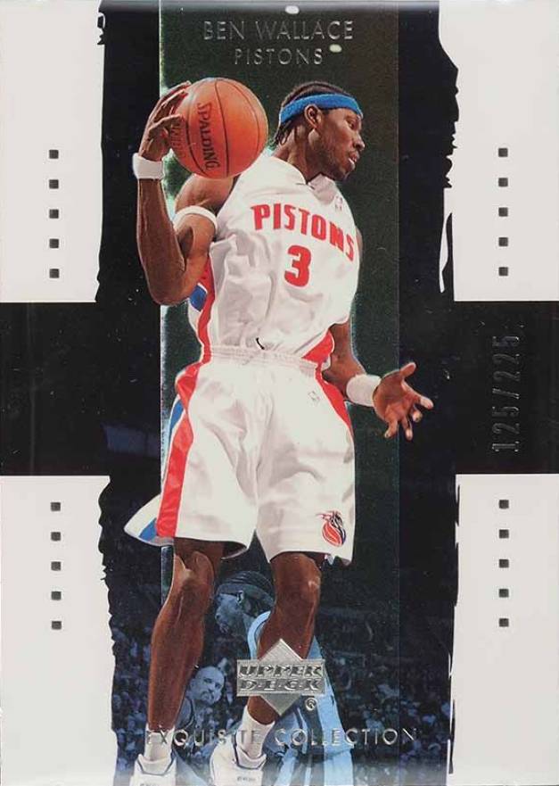 2003 Upper Deck Exquisite Collection Ben Wallace #9 Basketball Card