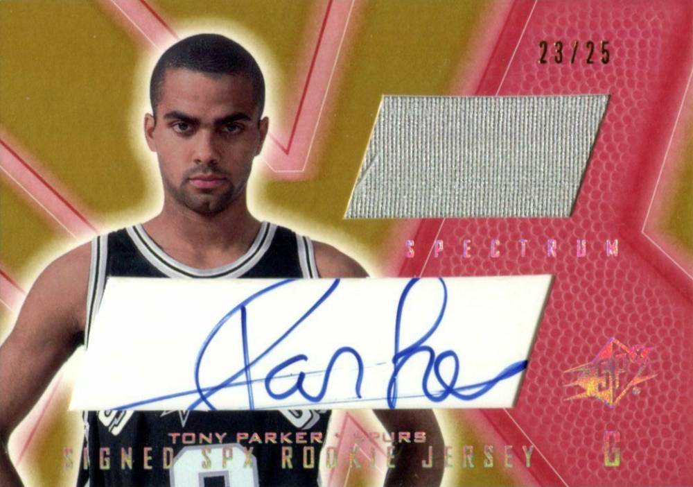 2001 Spectrum Tony Parker #91 Basketball Card