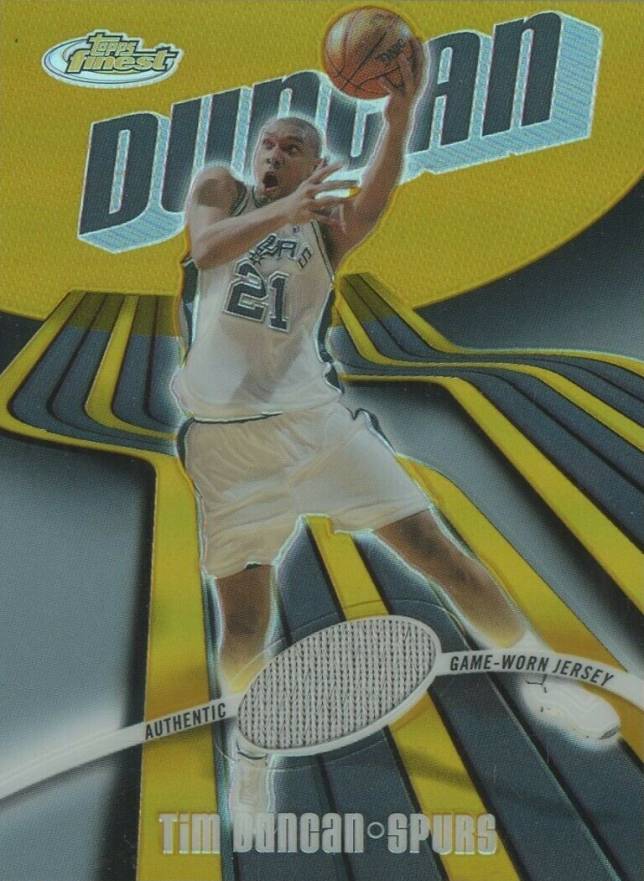 2003 Finest Tim Duncan #129 Basketball Card