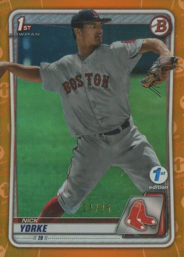 2020 Bowman Draft 1st Edition Nick Yorke #BD29 Baseball Card