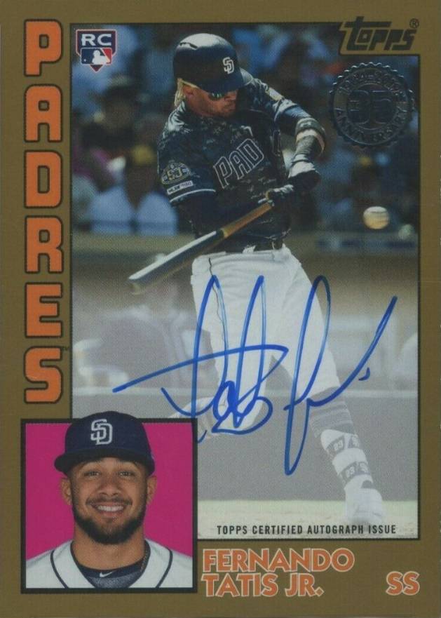 2019 Topps Update 1984 Topps Baseball Autographs Fernando Tatis Jr. #FT Baseball Card