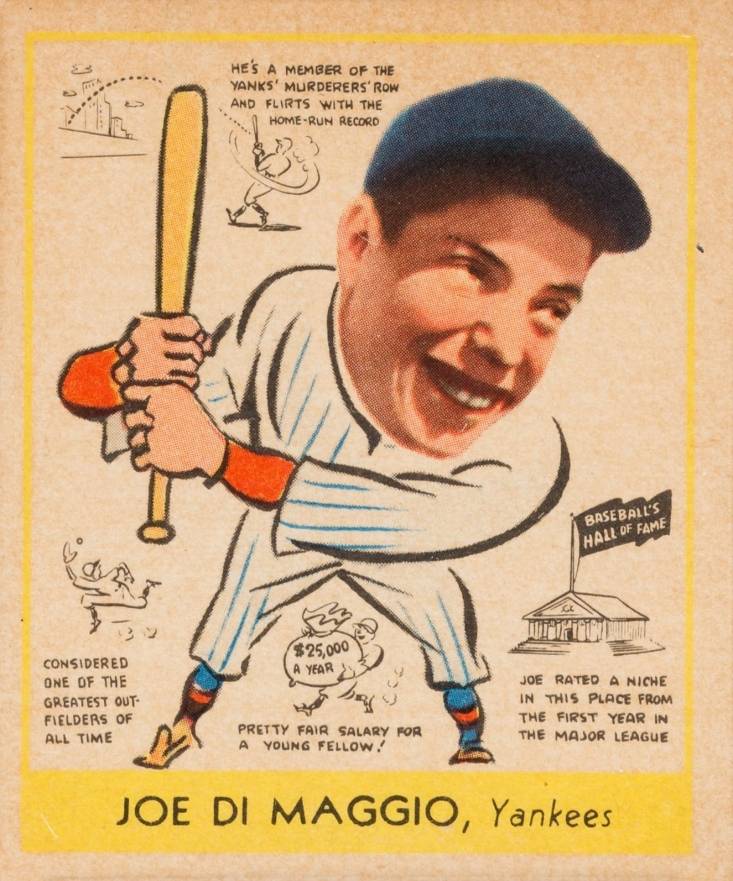 1938 Goudey Heads-Up Joe DiMaggio #274 Baseball Card