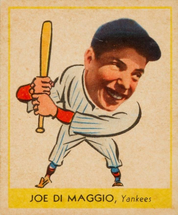 1938 Goudey Heads-Up JOE DI MAGGIO, Yankees #250 Baseball Card