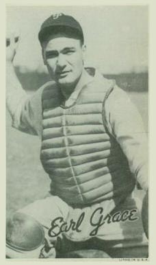 1936 Goudey Premiums-Type 1-Wide Pen Earl Grace # Baseball Card