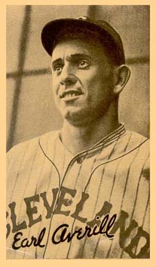 1936 Goudey Premiums-Type 1-Wide Pen Earl Averill # Baseball Card