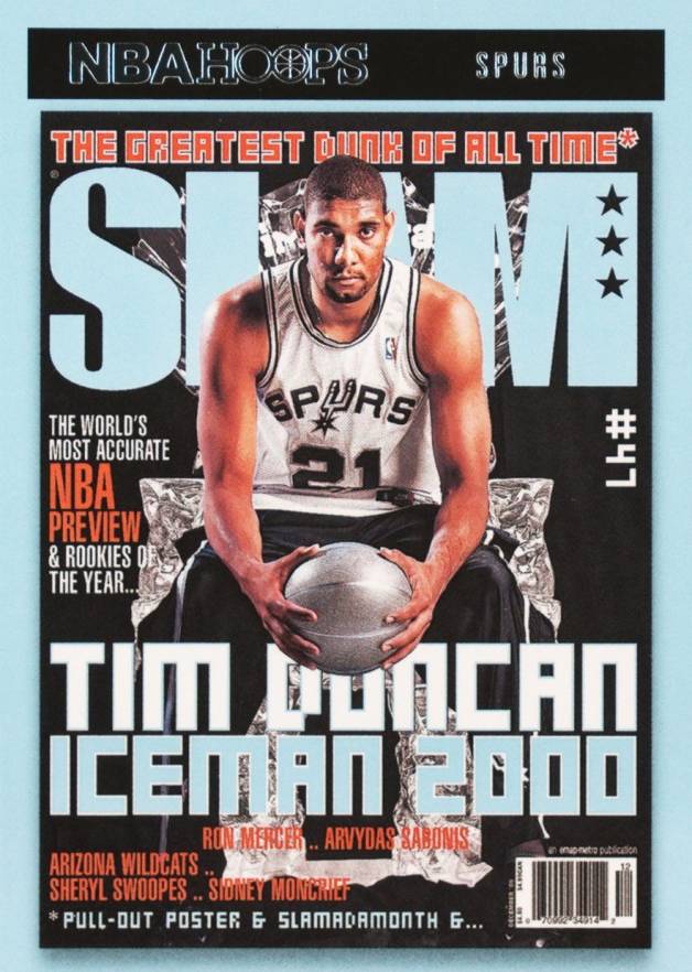 2020 Panini Hoops Slam Tim Duncan #8 Basketball Card