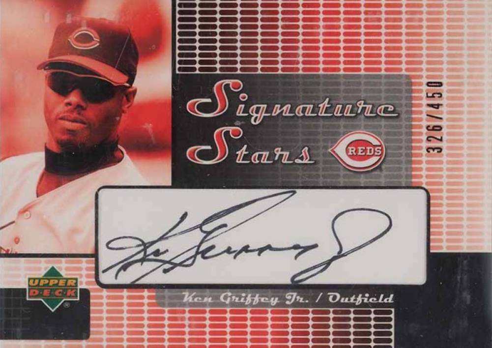 2004 Upper Deck Signature Stars-Black Ken Griffey Jr. #SS-KG Baseball Card