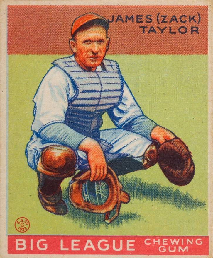 1933 Goudey James (Zack) Taylor #152 Baseball Card