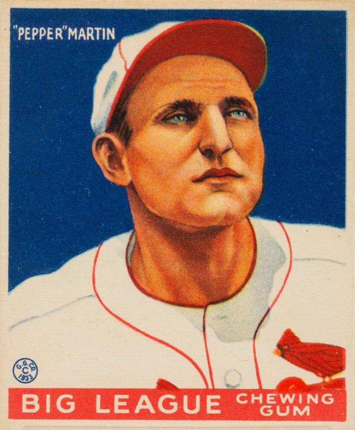 1933 Goudey "Pepper" Martin #62 Baseball Card