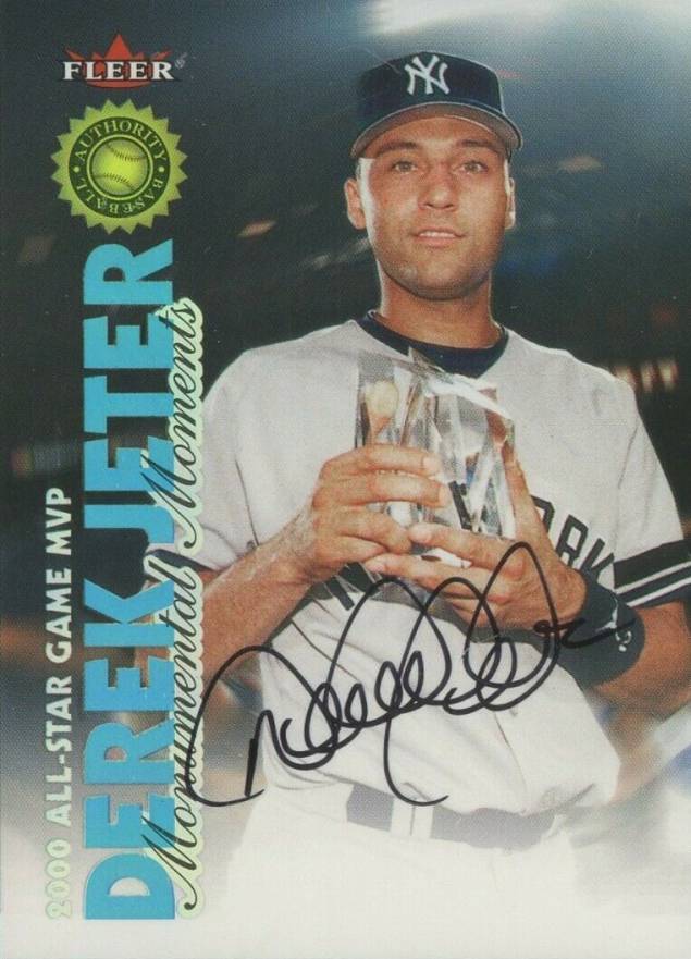 2001 Fleer Authority Derek Jeter Monumental Moments Derek Jeter # Baseball Card