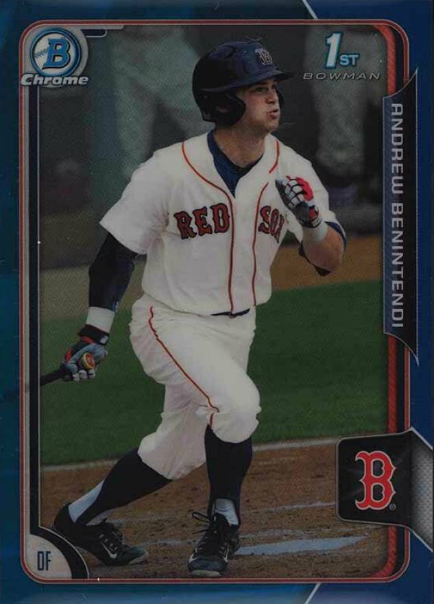 2015 Bowman Chrome Andrew Benintendi #182 Baseball Card