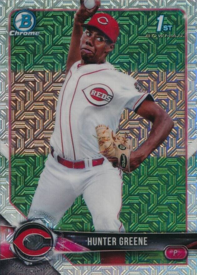 2018 Bowman Mega Box Chrome Hunter Greene #BCP48 Baseball Card