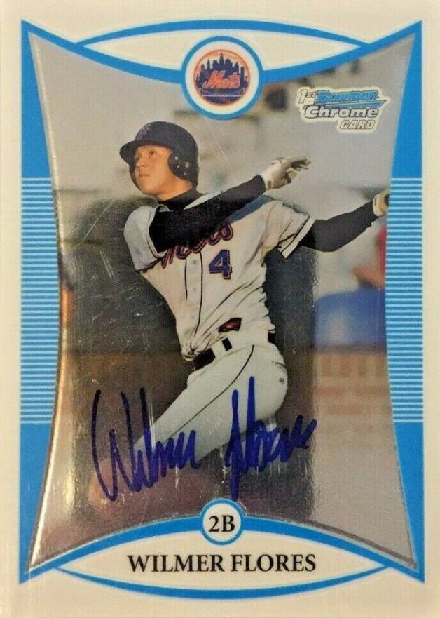 2008 Bowman Chrome Draft Wilmer Flores #111 Baseball Card