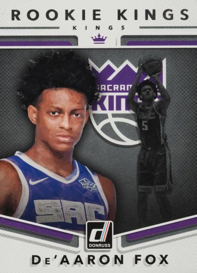 2017 Panini Donruss Rookie Kings DE'Aaron Fox #5 Basketball Card