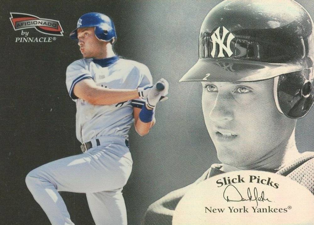 1996 Aficionado Slick Picks Derek Jeter #18 Baseball Card