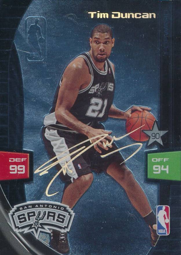 2009 Panini Adrenalyn XL Ultimate Signature Tim Duncan # Basketball Card