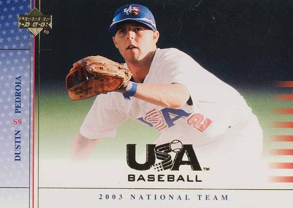 2003 Upper Deck USA Baseball National Team Dustin Pedroia #USA16 Baseball Card