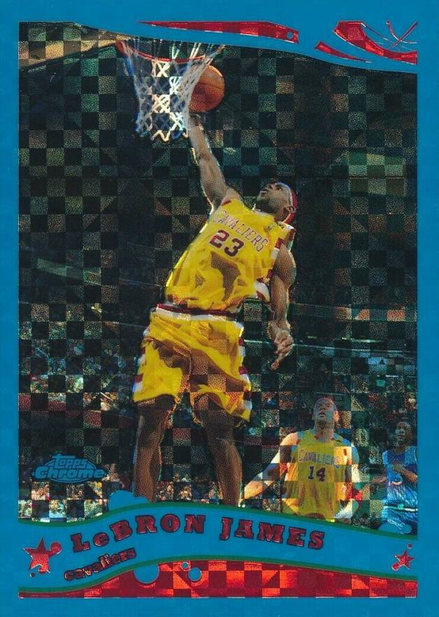 2005 Topps Chrome LeBron James #102 Basketball Card