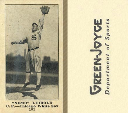 1916 Green-Joyce Nemo Leibold #101 Baseball Card