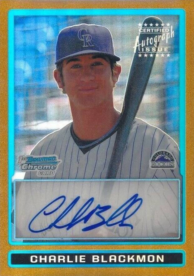 2009 Bowman Chrome Prospects Charlie Blackmon #BCP121 Baseball Card